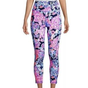 Lilly Pulitzer High Tide Navy Turtle Amazement 24" High Rise Weekender Midi L…